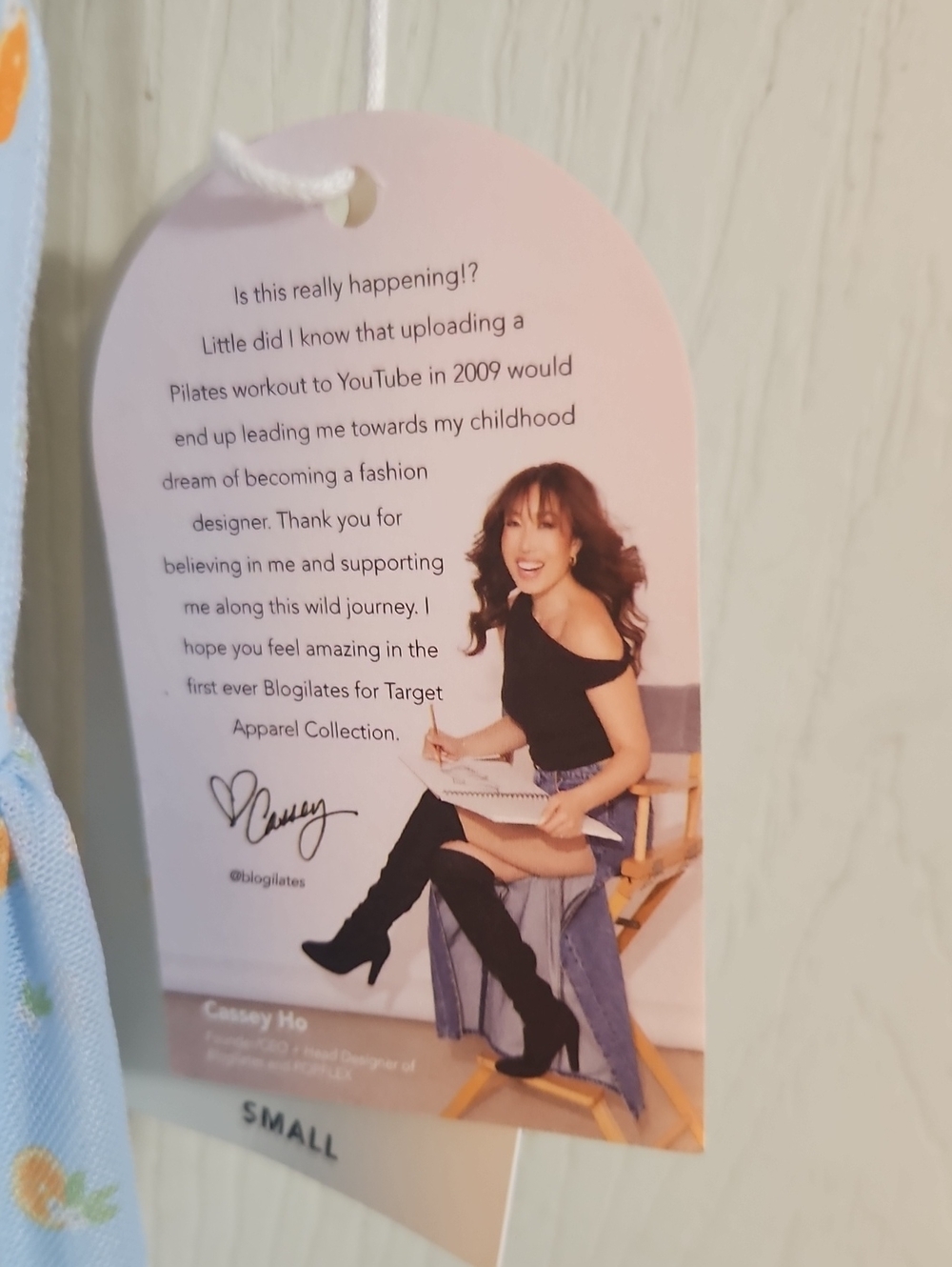 BLOGILATES BALLERINA RUFFLE ATHLETIC DRESS: BLUE/ORANGES: NEW WITH TAGS: SIZE S - Picture 2 of 5